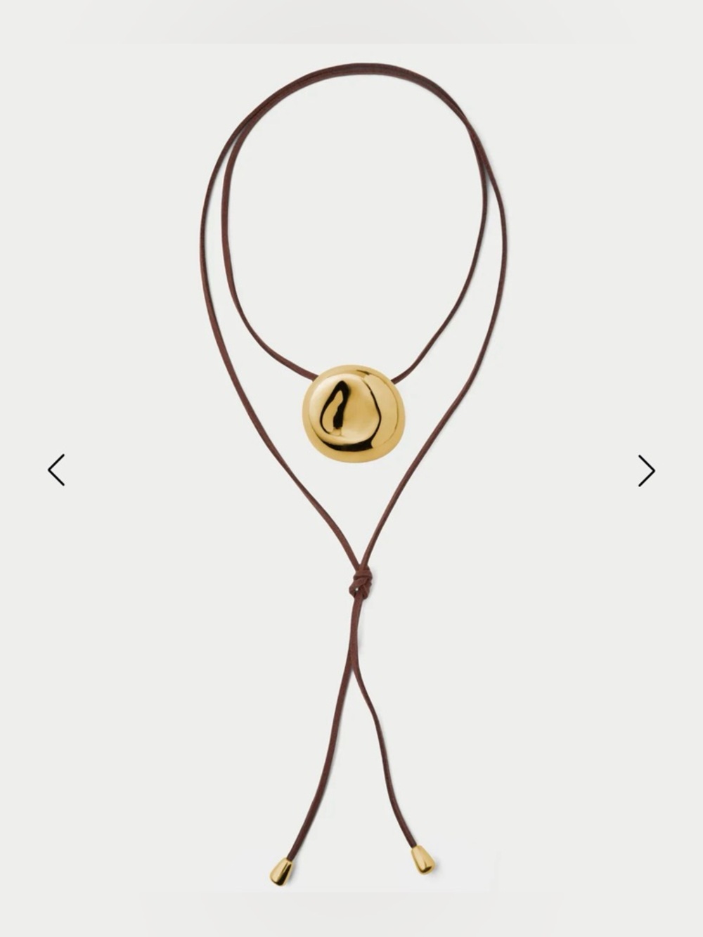 Eliou Martelo Wrap - gold with brown leather
